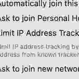 A detail of desktop settings with black and gray text on a light background. JPEG.